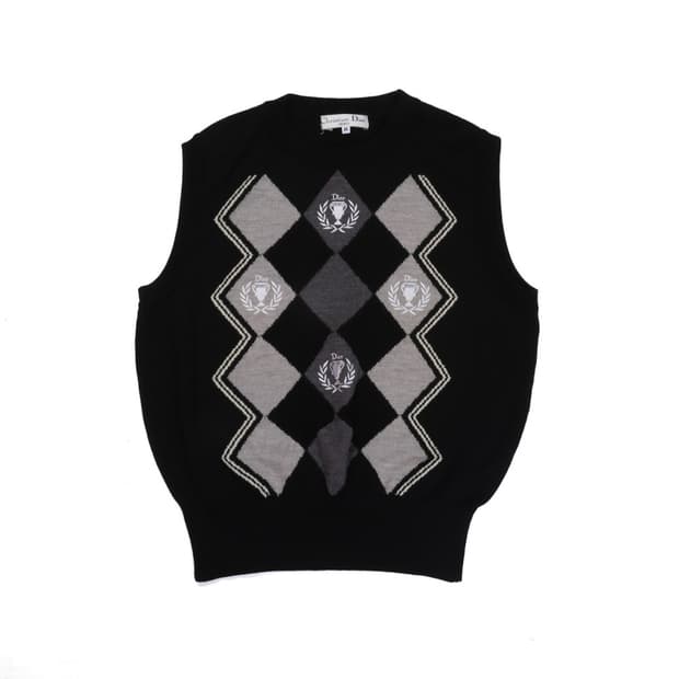 Christian Dior Argyle Pattern Vest