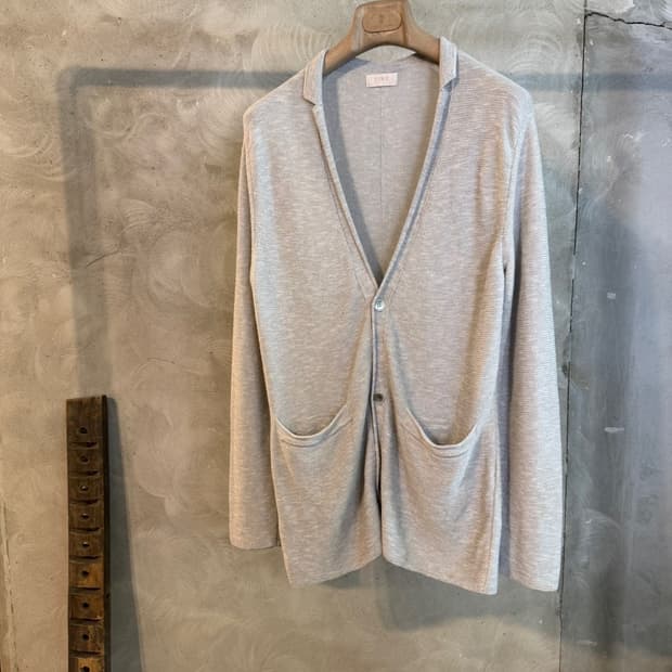 타임 옴므 테일러드 리넨 가디건 105