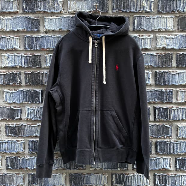 폴로랄프로렌 와플 후드 집업