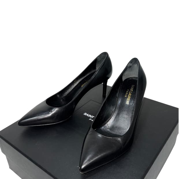 Saint Laurent 생로랑 클래식 레더 스틸레토 힐