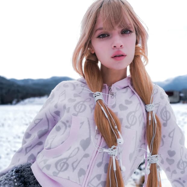 멜로디 폼폼 니트 후드집업