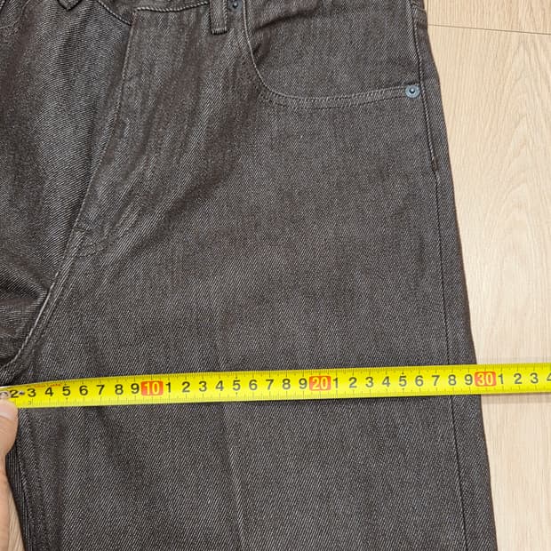 하드 트위스트 데님 5P 팬츠 브라운