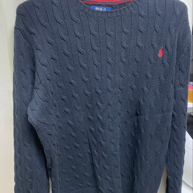 폴로 니트 블랙 XL