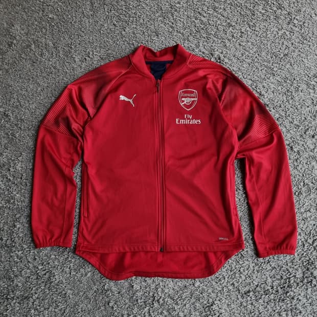 푸마 아스널 아스날 트레이닝 트랙 자켓 웜업 95 S 빈티지