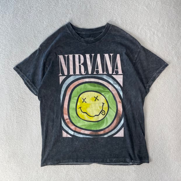 너바나 밴드티셔츠