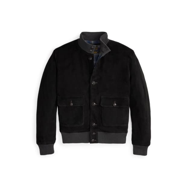 RRL 더블알엘 디어스킨 스웨이드 보머