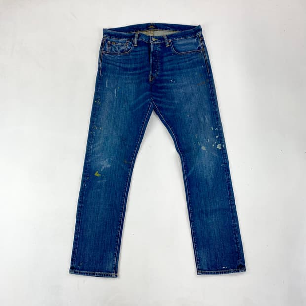 폴로 바릭 페인트 스플래터 디테일 데님 진 (34)