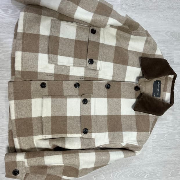 에디바우어 체크점퍼 M-L