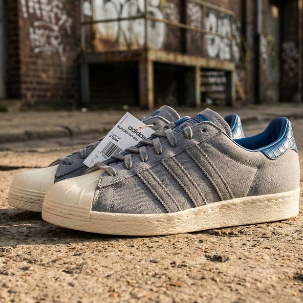 [새상품/245] 아디다스 슈퍼스타 80s 애니멀 그레이 S75005