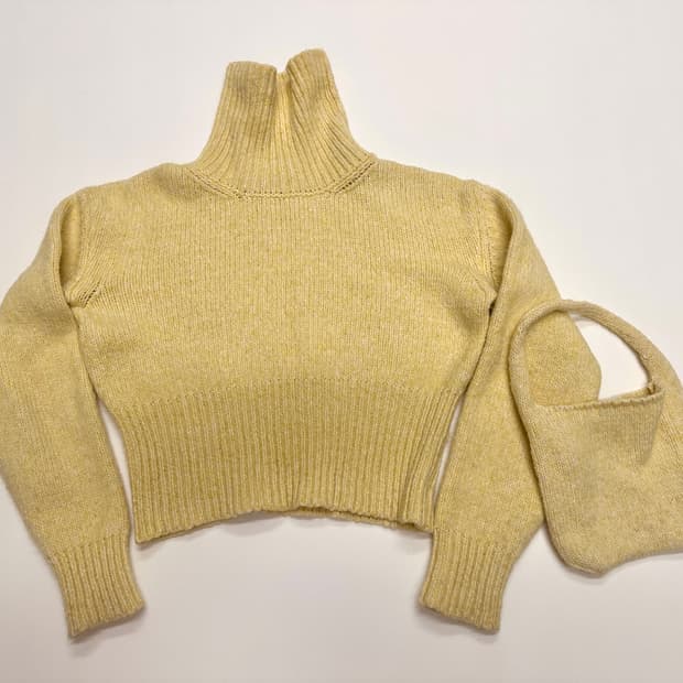 Paloma Wool 팔로마울 터틀넥 니트+니트가방