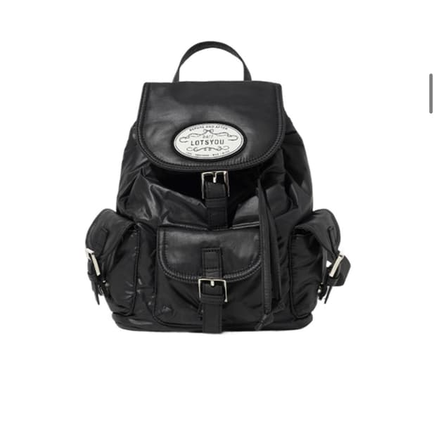 라츠유 chubby backpack Black