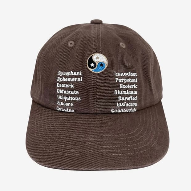 패슬 Yin yang washed cap (브라운)