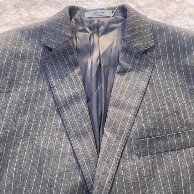 로렌랄프로렌 울 캐시미어 스트라이프 블레이져