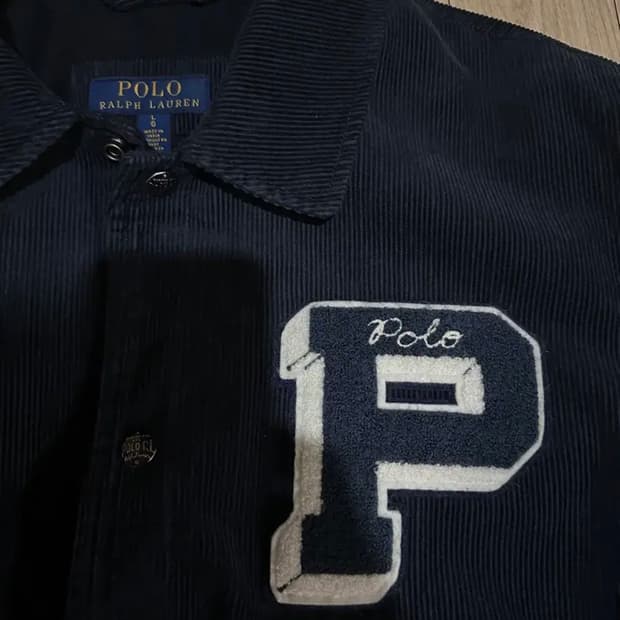 폴로 랄프로렌 코듀로이 바시티 자켓 L