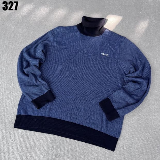 루이까스텔 스트라이프 폴라넥 