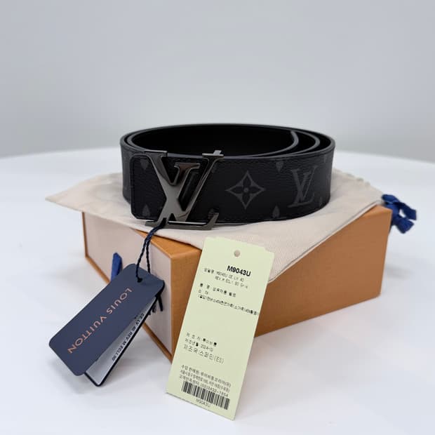 [미사용/40mm] 루이비통 이클립스 LV 리버서블 양면 벨트