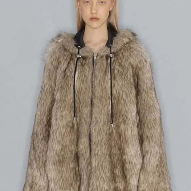 오픈와이와이 리버시블 퍼 후드 