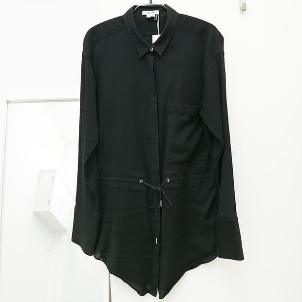 Waist String Hidden Buttons Shirts