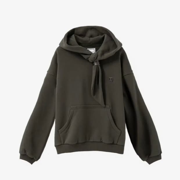 우영미 매듭 후드티 다크 그레이 46사이즈