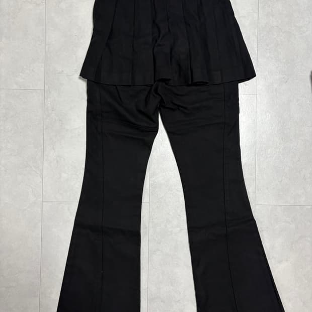 유즈 스커트 팬츠 블랙 s