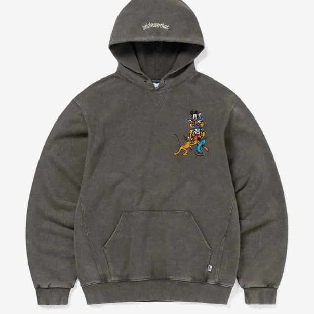 TNT_Mickey_Friends Hoodie Charcoal L