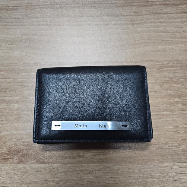 마뗑킴 남여공용 카드지갑 반지갑 블랙