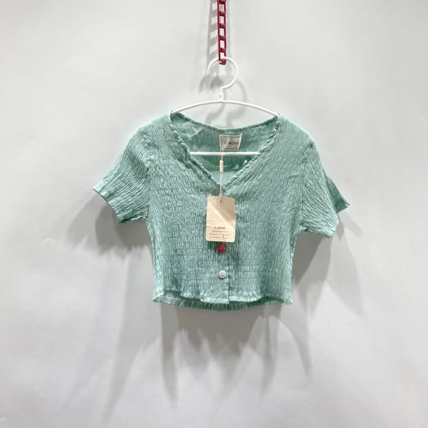 G ROSE 여성 반팔크롭 택새상품 XS