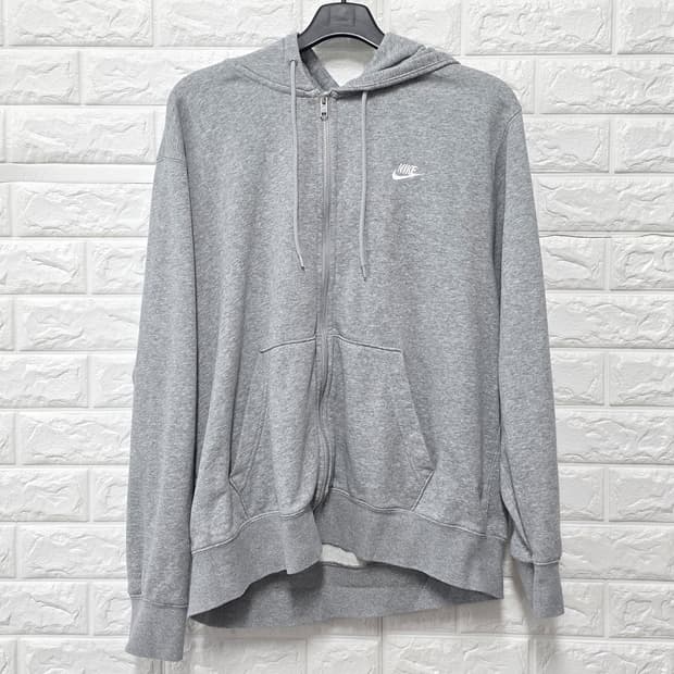 택포) 나이키 회색 후드집업 XXL