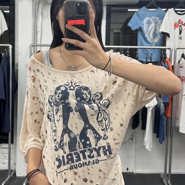 히스테릭 글래머 히스걸 티셔츠
