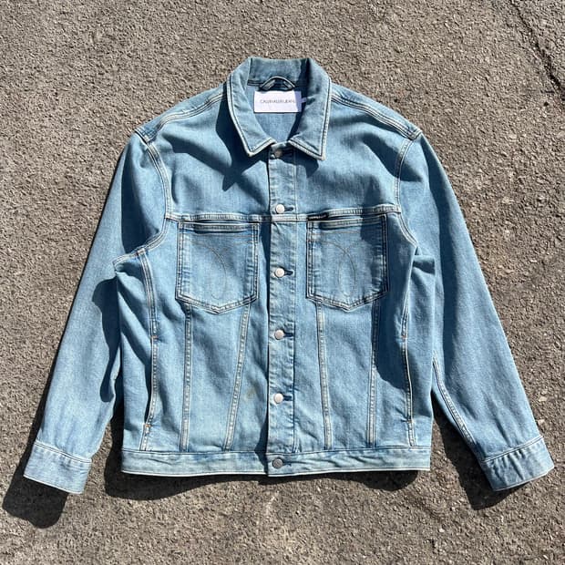 캘빈클라인 데님 트러커 자켓