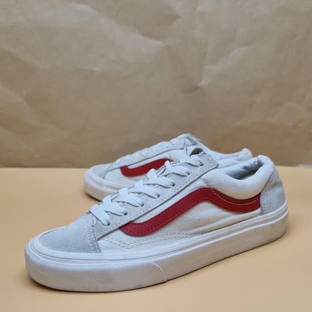 반스 스타일 36 흰빨 여성스니커즈235.