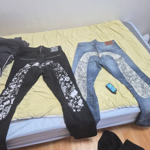 에비수 스트레이트 핏 데님 32