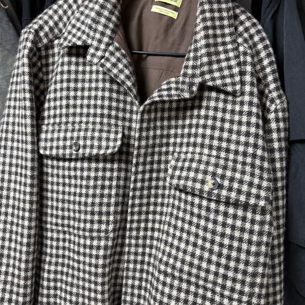 DE BONNE FACTURE 드본팩쳐 울 100% 체크 자켓