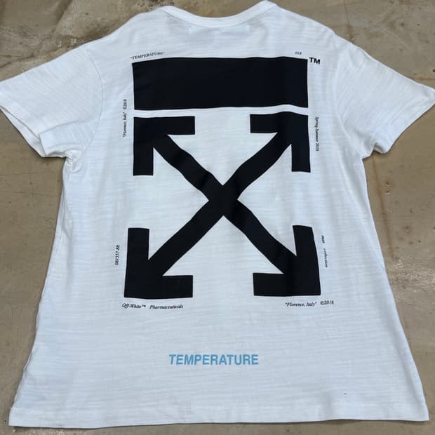 🫶🏻 오프화이트 White 모나리자 프린팅 반팔티 🫶🏻