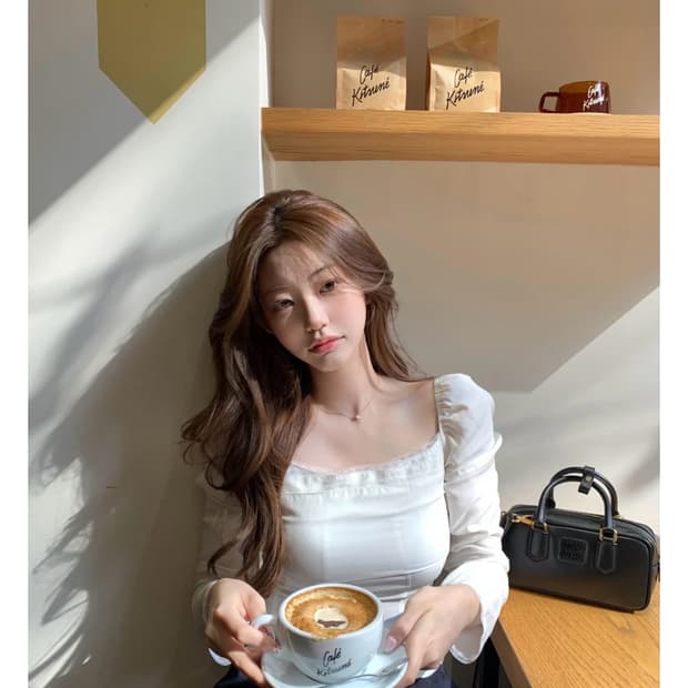 제니오 블라우스 화이트