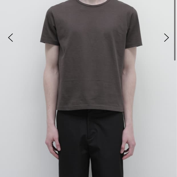 les Pin t-shirt 20수 (Charcoal brown)