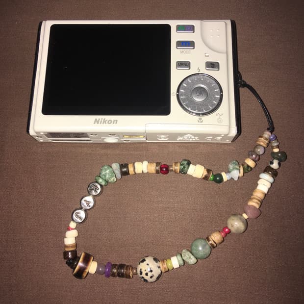 빈티지 원석•비즈 디카 손목 스트랩