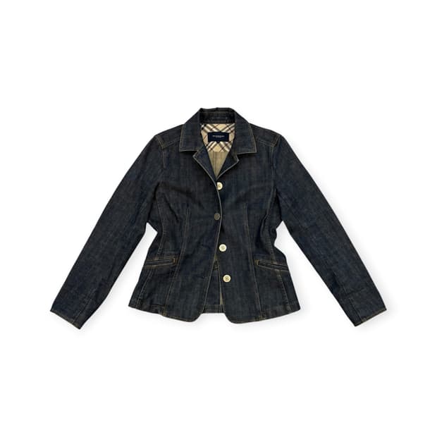 [ 42 ] 버버리 런던 노바체크 데님자켓