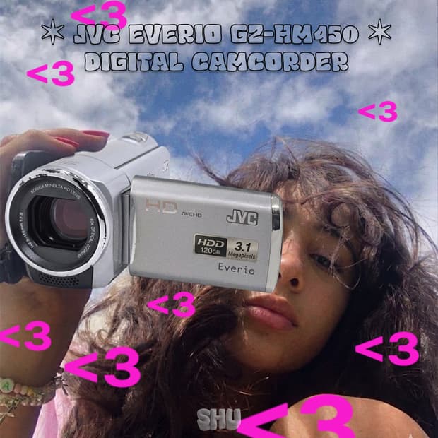JVC 에브리오 GZ-HM450 빈티지 디지턽 캠코더 실버