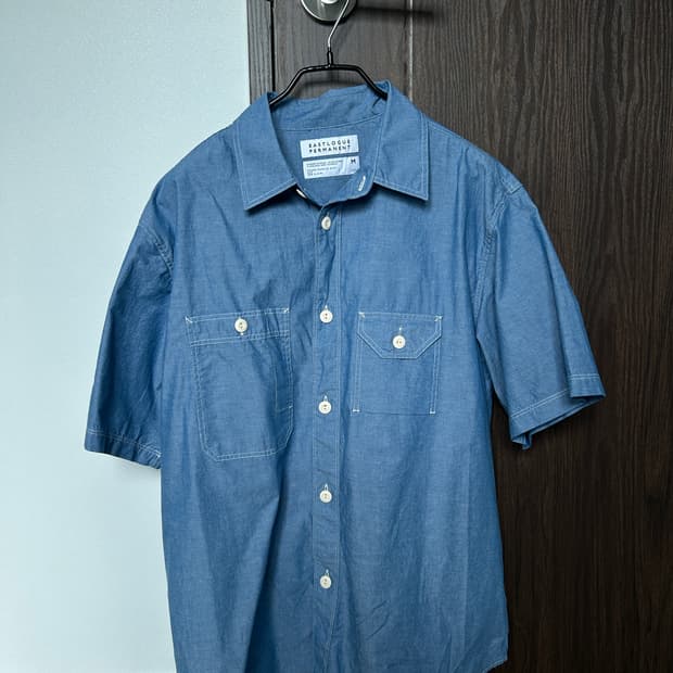 이스트로그퍼머넌트 / 샴브레이반팔셔츠 / M