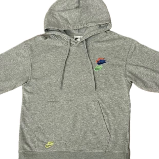 나이키 에센셜 후드티 그레이