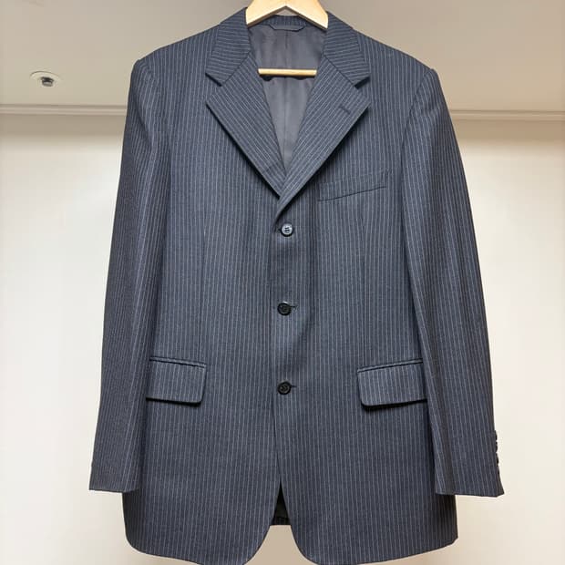 모스키노 스트라이프 울 블레이저 자켓