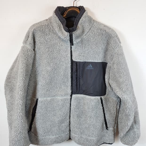 아디다스 리버서블 쉐르파 재킷 110 2XL XXL 새제품급