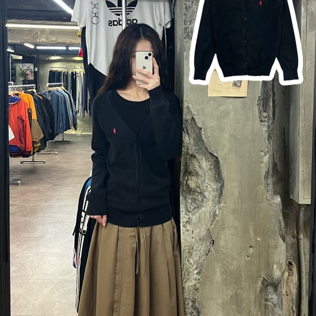 폴로 랄프로렌 가디건 블랙 L #csz2147