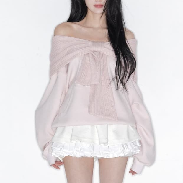 더티스 리본후드 핑크