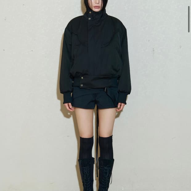 0104 F/NO.16 CURVE PANEL PUFFER JUMPER