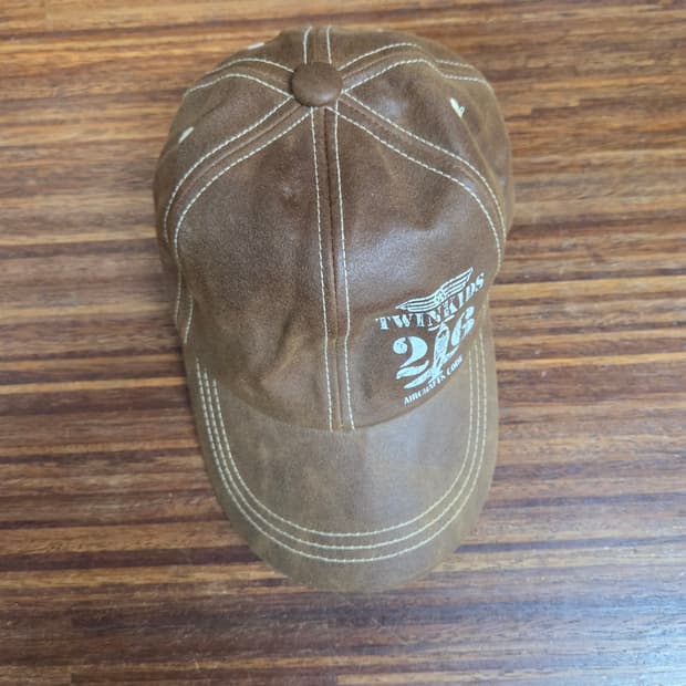 트윈키즈 페이크레더 스티치 항공모자 52cm