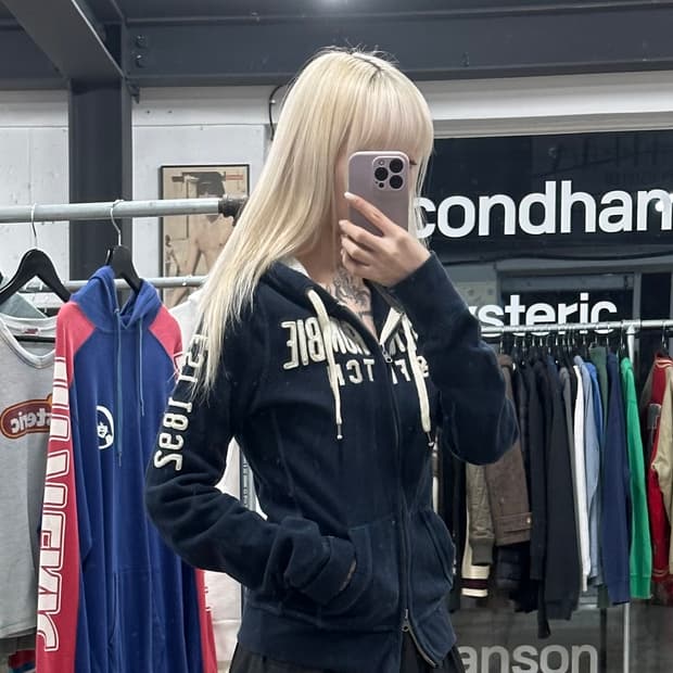 아베크롬비 슬림핏 투웨이 후드 집업