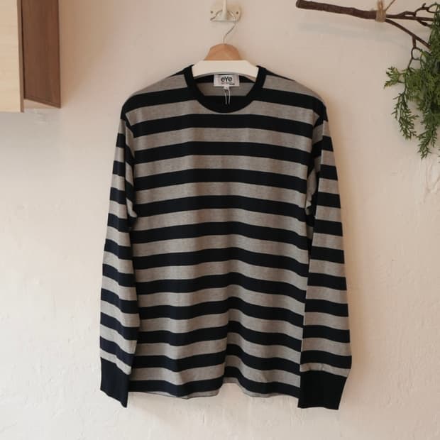 준야 와타나베 eYe 스트라이프 롱슬리브