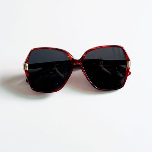 90s 오버사이즈 토터스쉘 볼드 스퀘어 빈티지 선글라스